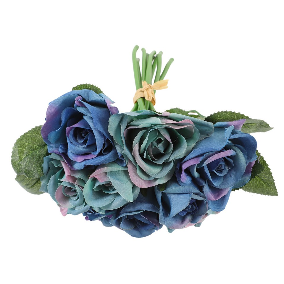 Artificial Rose Bouquet Fake Flowers Real Touch Silk Bridal Faux