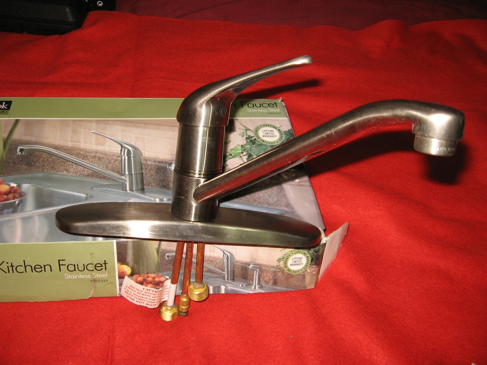 Oak Brook Kitchen SingleHandle Faucet Stainless Steel with Sprayer