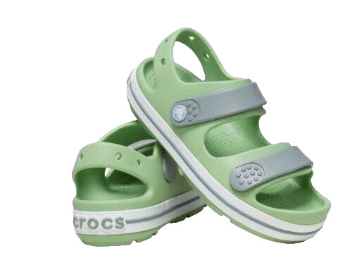 Sandalias Crocs Crocband Cruiser para niños verde claro/verde polvoriento - EE. UU. C8 UE 24-25