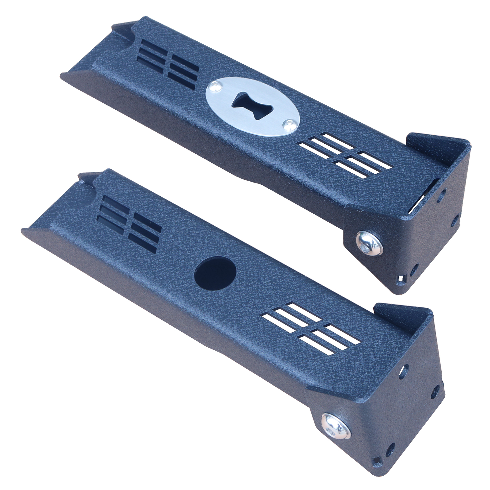Rear Tailgate Door Hinges Set For Jeep Wrangler JK 2007-2018 - Powder Coated Black Steel