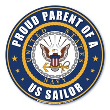 Proud Parent of a US Sailor Circle Magnet