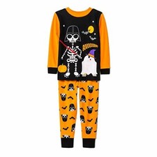 Star Wars Skeleton Darth Vader Boy's Glow-in-The-Dark Halloween Pajama Set