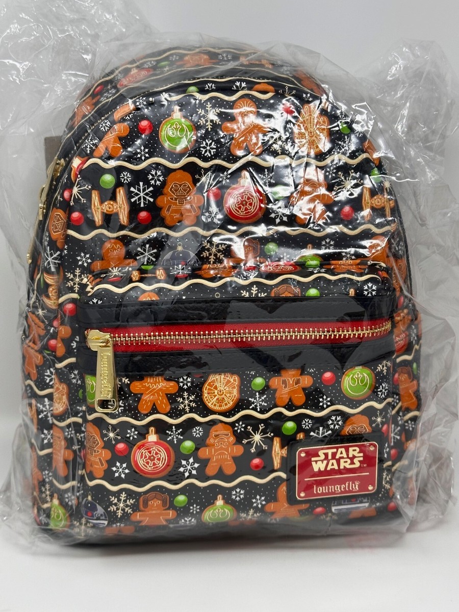 Loungefly Star Wars Gingerbread Mini Backpack And Wallet Set NWT Exclusive Loungefly Star Wars Gingerbread Mini Backpack And Wallet Set  main image 2