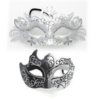 Couple Masquerade Ball Butterfly Mask Diamond Inlay Fancy Party Masquerade