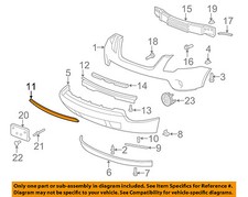 GMC GM OEM 13-14 Acadia Front Bumper-molding Strip 22840756 for sale ...