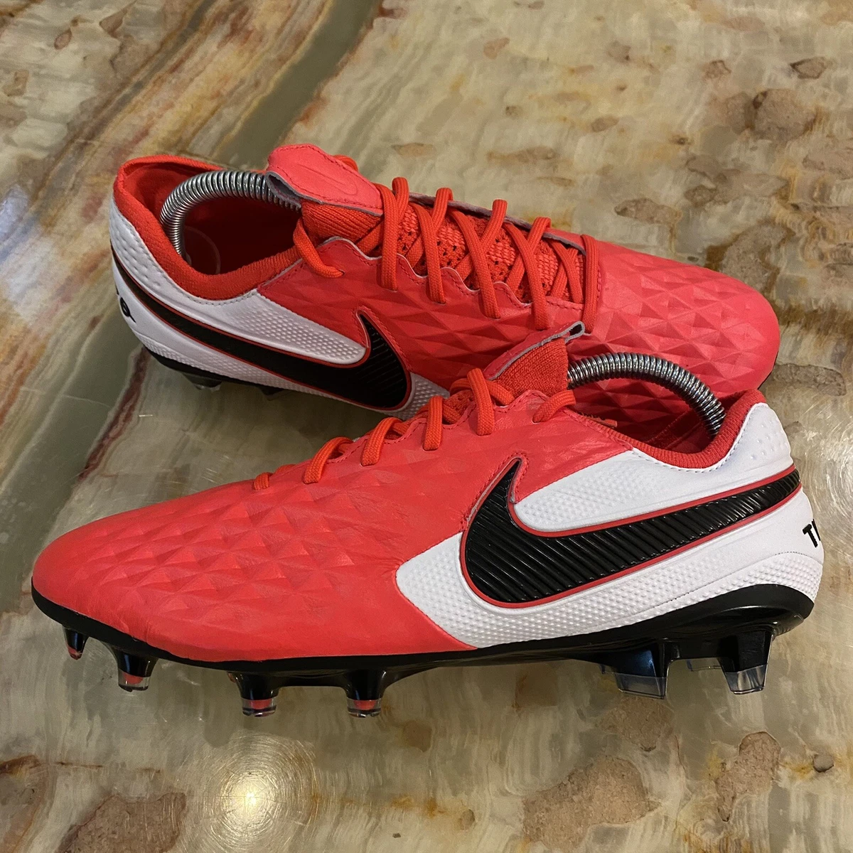 Mens Nike Tiempo Legend 8 Elite FG Soccer Cleats Laser Crimson