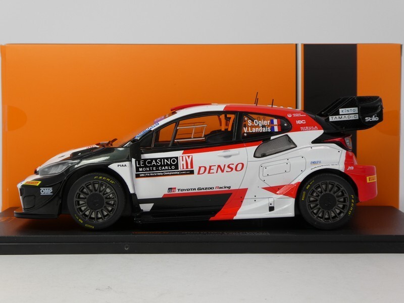 IXO 1/43 Toyota GR Yaris Rally1 #17 - Ogier/Landais - Rallye Monte-Carlo 2023 - Miniature Neuve