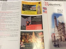 Rothenburg City Attractions Germany Deutschland 2005 Brochure Guide Map