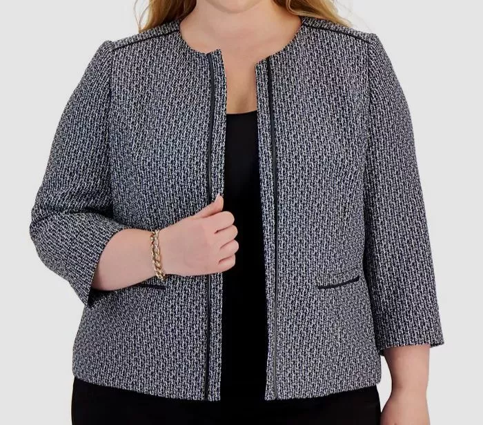 Kasper clearance tweed jacket