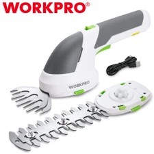 WORKPRO 7.2V Cordless Grass Shear Shrubbery Trimmer 2 in 1 Hedge Trimmer Cutters