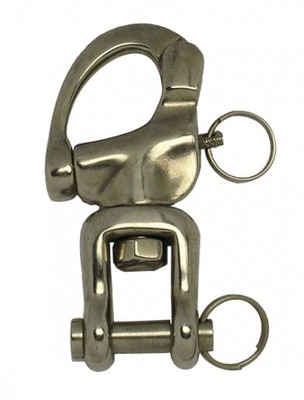Schnappschäkel Fockschäkel Schäkel Wirbel Edelstahl 93mm  ARBO-INOX