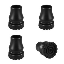 4 Pack 3/4 Inch Heavy Duty Rubber Walking Cane Tips Replacement for Cane Foot