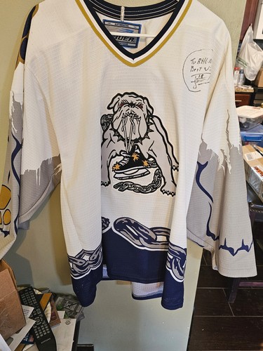 LONG BEACH ICEDOGS MINOR LEAGUE HOCKEY JERSEY SIZE MED ADULT BAUER AUTHENTIC