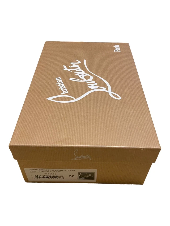 Christian Louboutin Caja de Zapatos Vacía 11.75x9.25x4.25 Almacenamiento Papel Pañuelo Set de Regalo Foto 4 de 4