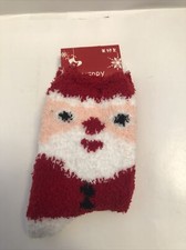 Merry Christmas Santa Claus socks Red New Woman Size 5.5-7 A17