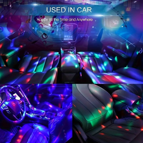 LED Party Disco RGB Magic Ball Licht Fernbedienung, RGB rotierender Club DJ USB UK - Bild 4 von 8