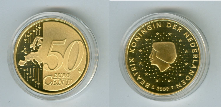 Niederlande  50 Cent  PP/Proof  (Wählen Sie zwischen den Jahrgängen: 1999-2019) - Bild 1 von 1