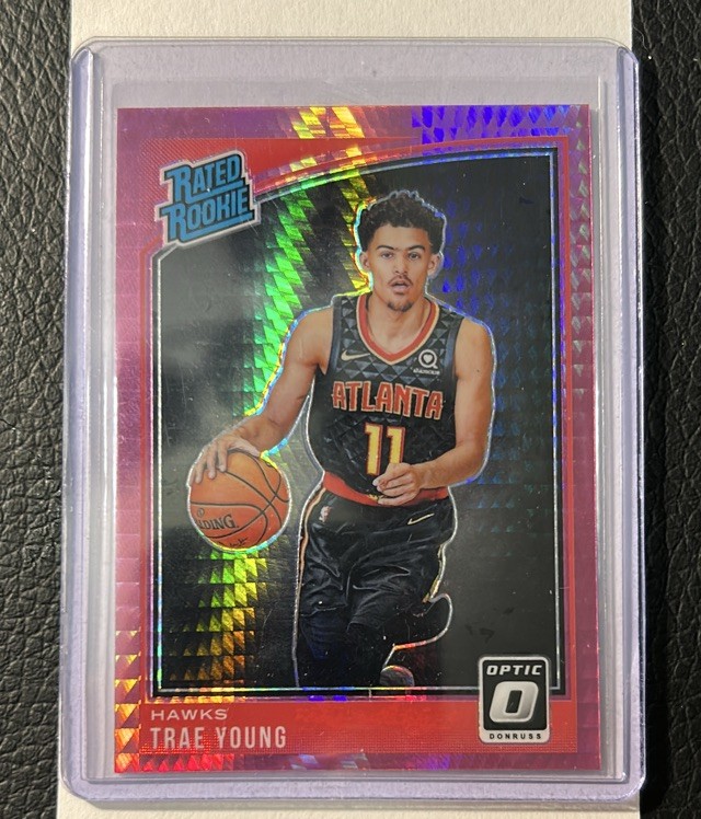 2018-19 Donruss Optic #198 Trae Young Hyper Pink