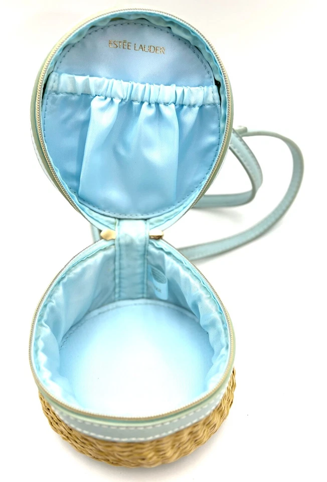 Bolso sin asas de maquillaje con cremallera cosmética Estee Lauder con correa ~ Nuevo Foto 4 de 4
