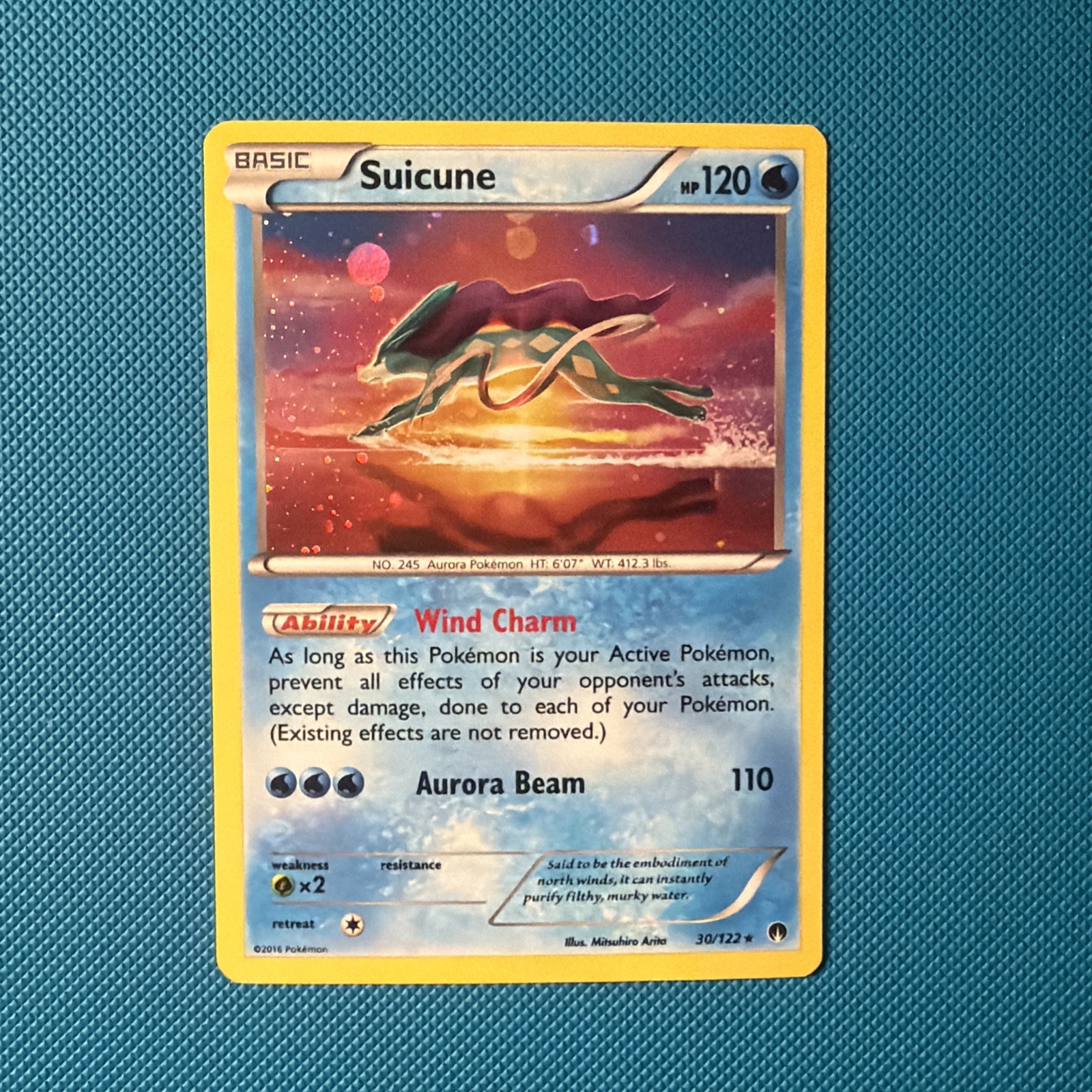 Suicune - (Cosmos Holo) 030/122 Blister Exclusives Holo LP
