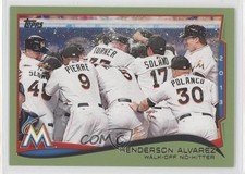 2014 Topps Season Highlights Retail Green Henderson Alvarez Checklist #132 0q3