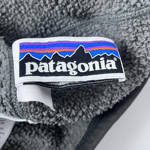 Patagonia Worn Wear Youth 1/4 Zip Gray Fleece Pullover Size M; Outerwear - Picture 12 of 14