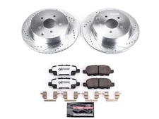 Rear Brake Pad and Rotor Kit For 2014-2017 Infiniti QX70 3.7L V6 2015 PW417QR