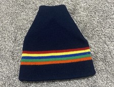 Vintage Smiley Beanie One Size Wool Made In USA