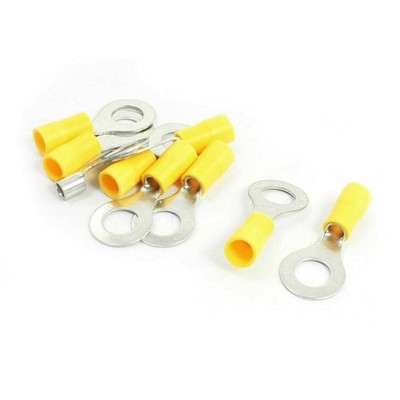 17 Pcs AWG 12-10 Cable Connector Pre-Insulated Ring Terminal RV5.5-8   KD #zc