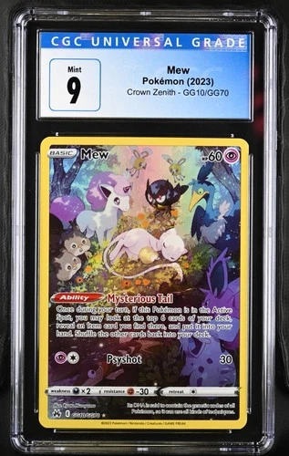 CGC 9 Mew Galarian Gallery,Holo #GG10/GG70 2023 Crown Zenith 4196861030