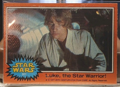 1977 Topps Star Wars #301 Luke, the Star Warrior!
