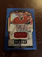 Carey Price 2020-21 Allure Blue Line Auto Jersey #’d 1/25 Canadiens H315