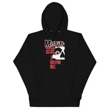 Misfits 3 Hits From Hell Mens Officially Licensed Hoodie Black