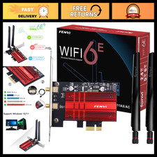 WiFi 6E AX210 PCIe Card, 5400Mbps Tri-Band 6GHz, Bluetooth 5.3, Win 10/11 Ready