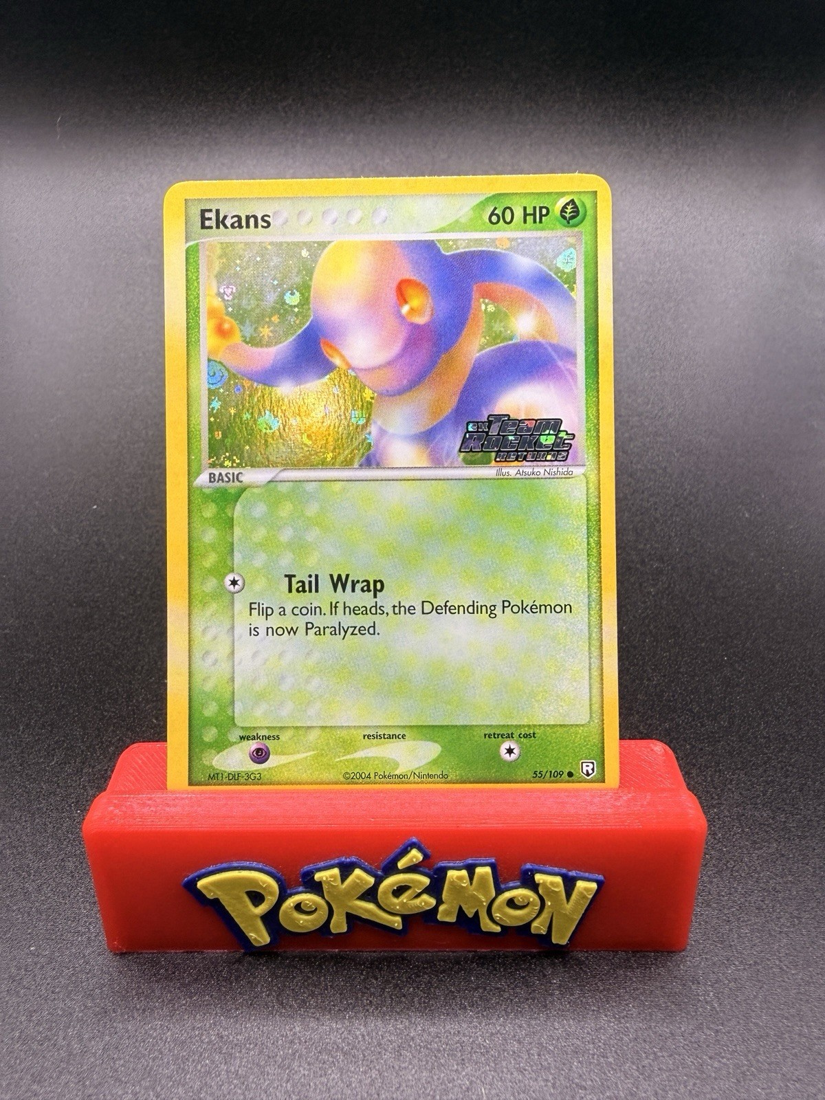 Ekans - 55/109 - Pokemon Ex Team Rocket Returns Reverse Holo Rare NM