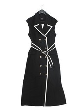 Karen Millen Hemd Midikleid UK10 in Schwarz U...
