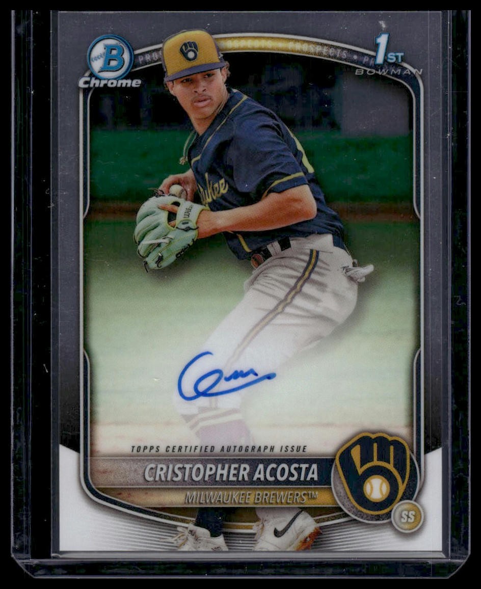 2025 Bowman Chrome #CPA-CAC Cristopher Acosta Prospect Autographs
