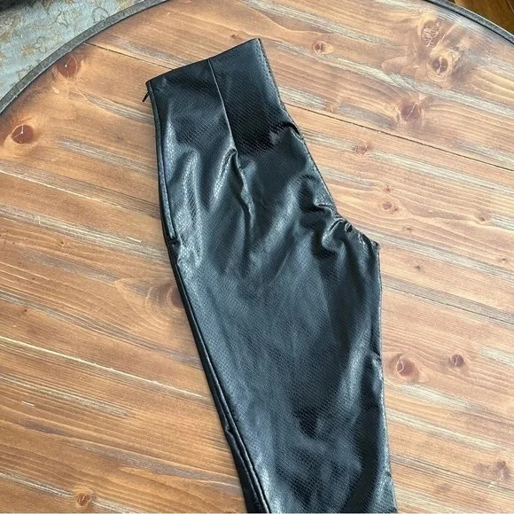 TWINSET Milano Python Print Faux Leather Leggings… - image 4