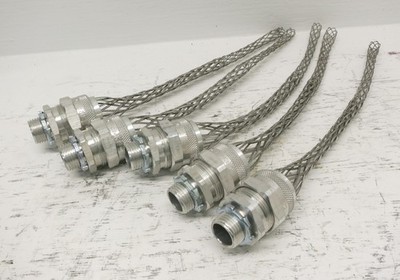 New Remke Industries R-212-D R212D Mesh Cord Grip 0.75 Rubber 1/2 NPT (LOT OF 5)