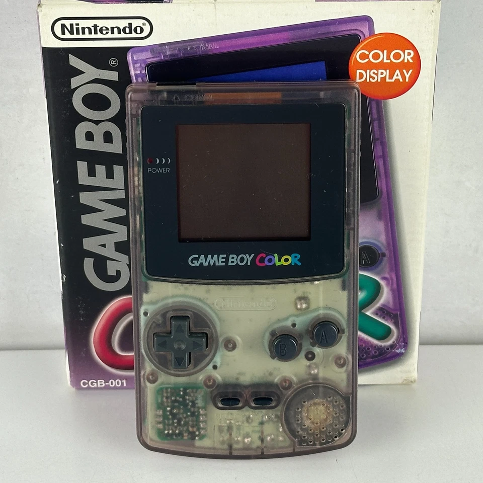 Nintendo Game Boy Color Clear Purple CGB-001 Original Console NTSC-J - Imagen 2 de 4