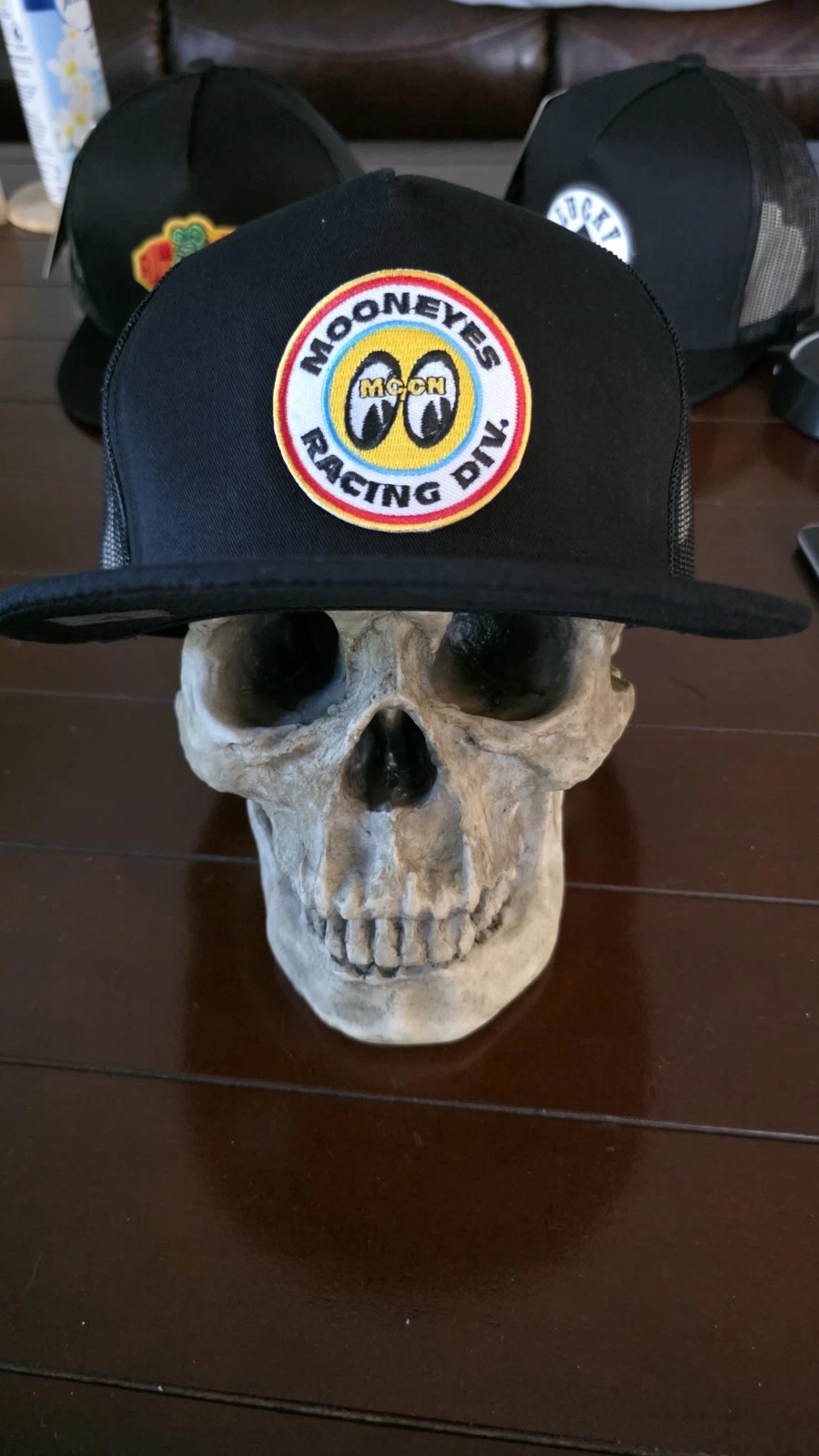 Mooneyes Racing Trucker Hat Mesh Hat Snapback By TOP LEVEL