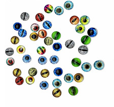 100PCS 6MM Dragon Eyes Glass Cabochon for Clay Doll Making Sculptures Props Craf
