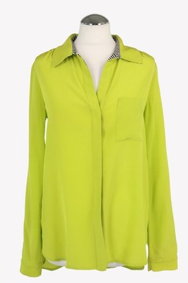 Diane von Furstenberg Damen Oberteil Gr. 36 (US 6) Grün Oberteil Bluse Blouse
