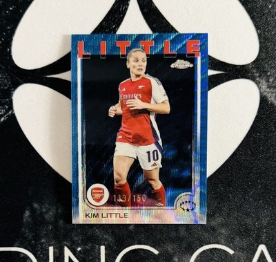 2024-25 Topps Chrome Women s UCL - Kim Little Blue Wave /150 - Arsenal