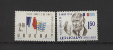S54320 Uruguay MNH** 1964 Charles de Gaulle 2 V Neuf Non Dentelé