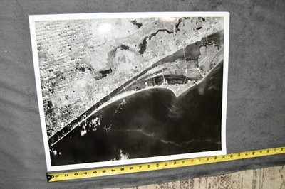 Vintage NASA Photograph B&W Satellite Cape Canaveral Florida Aerial