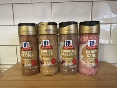 McCormick Winter Finishing Sugars Lot Of 4 2025 New Limited Edition Holiday