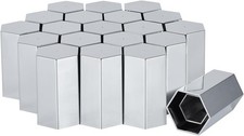 33mm x 3 1/2 Lug Nut Cover ABS Chrome Plastic...