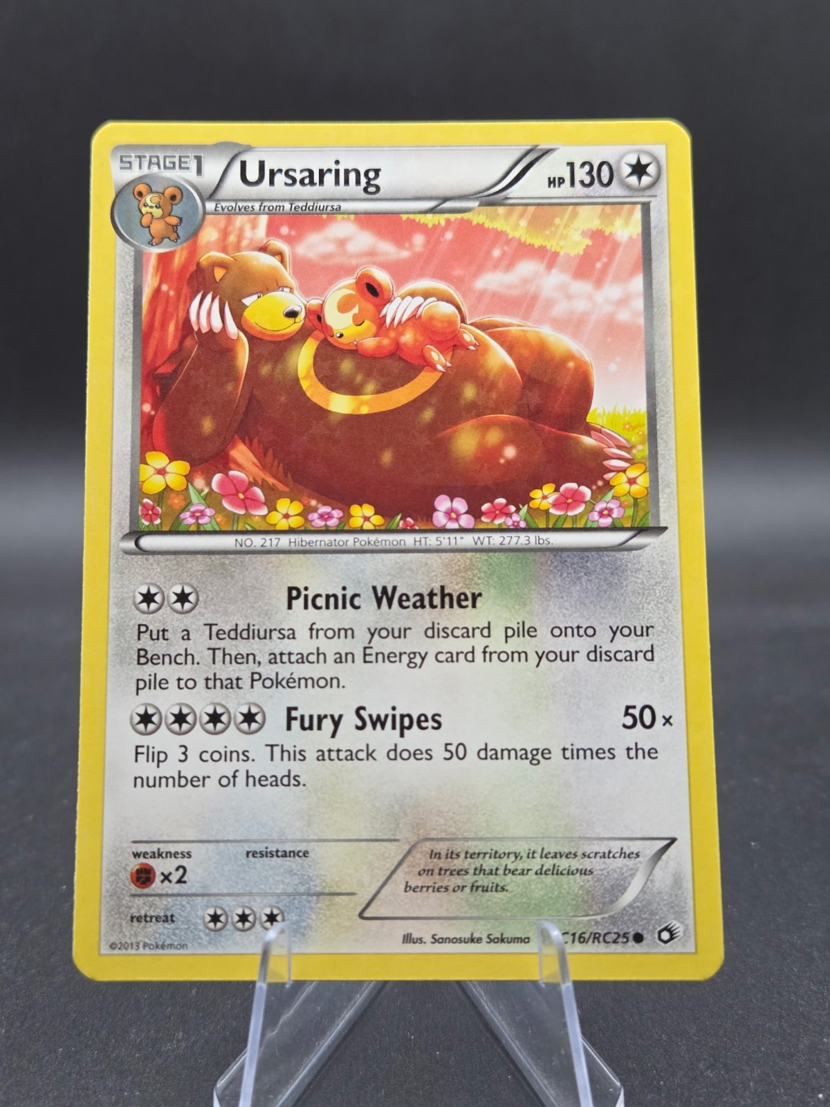 Ursaring RC16/RC25 Legendary Treasures Radiant Collection Holo LP Pokémon TGC