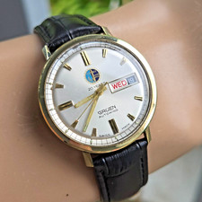 Vintage Gruen men's automatic watch 731CD 17Jewels DAY/DATE swiss 1960s